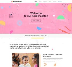 Mẫu giao diện website kindergarten
