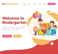 Mẫu giao diện website Mẫu giáo (Kindergarten 3)