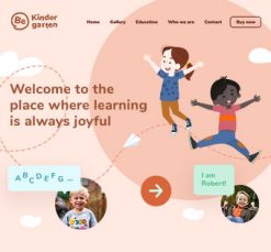 Mẫu giao diện website kindergarten 4