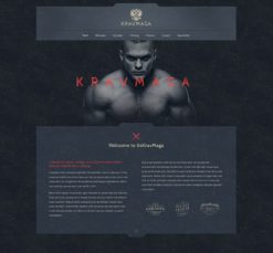 Mẫu giao diện website Võ thuật (Krav Maga)