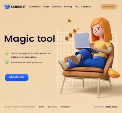 Mẫu giao diện website landing 4