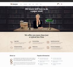 Mẫu giao diện website lawyer
