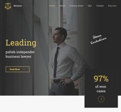 Mẫu giao diện website Luật sư (Lawyer 3)