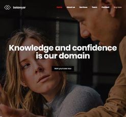Mẫu giao diện website Luật sư (Lawyer 4)