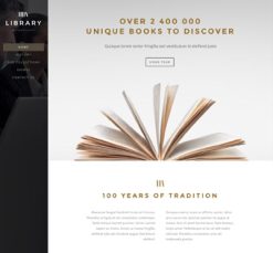 Mẫu giao diện website library