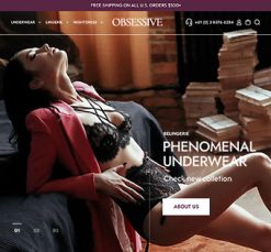 Mẫu giao diện website Đồ lót (Lingerie)