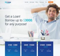 Mẫu giao diện website Vay vốn (Loans 2)