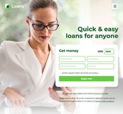 Mẫu giao diện website Vay vốn (Loans 3)