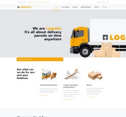 Mẫu giao diện website logistics
