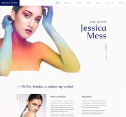 Mẫu giao diện website Trang điểm (Makeup)