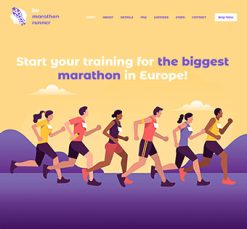 Mẫu giao diện website Marathon (Marathon)