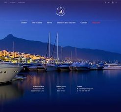 Mẫu giao diện website marina