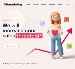 Mẫu giao diện website Tiếp thị (Marketing 2)
