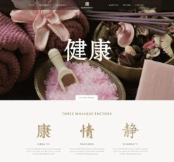 Mẫu giao diện website massage
