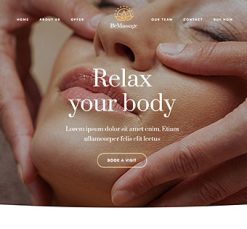 Mẫu giao diện website Massage (Massage 2)