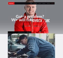 Mẫu giao diện website mechanic 2