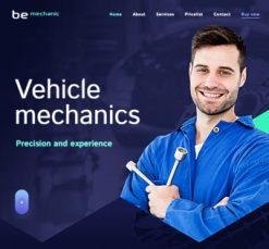 Mẫu giao diện website mechanic 3