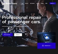 Mẫu giao diện website Cơ học (Mechanic 5)
