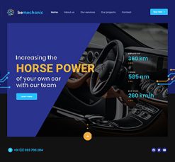 Mẫu giao diện website mechanic 6