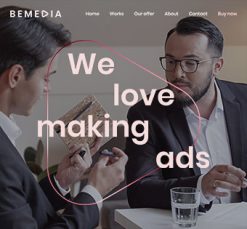 Mẫu giao diện website Phương tiện (Media 2)