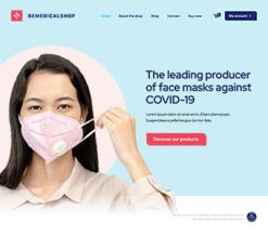 Mẫu giao diện website medical shop 2