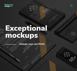 Mẫu giao diện website mockup