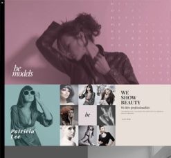 Mẫu giao diện website Người mẫu (Model)