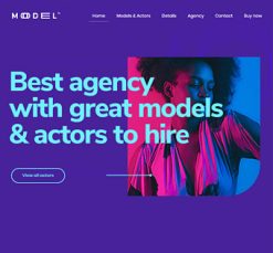 Mẫu giao diện website Mô hình (Model 3)