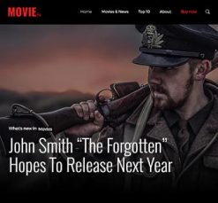 Mẫu giao diện website movie 2