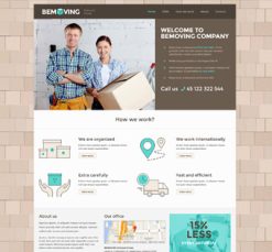 Mẫu giao diện website moving