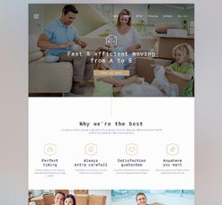 Mẫu giao diện website Di chuyển (Moving 2)