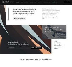 Mẫu giao diện website Bảo tàng (Museum 2)