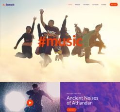 Mẫu giao diện website Âm nhạc (Music)