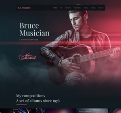 Mẫu giao diện website musician