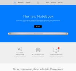 Mẫu giao diện website notebook
