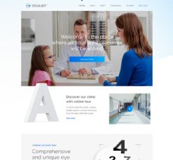 Mẫu giao diện website oculist