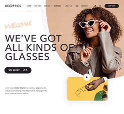 Mẫu giao diện website optics