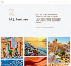 Mẫu giao diện website painter