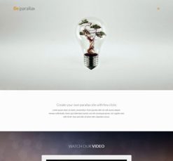 Mẫu giao diện website parallax