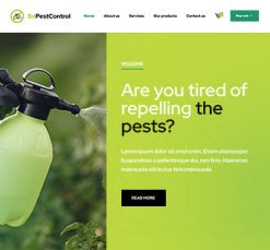 Mẫu giao diện website Kiểm soát sâu bệnh (Pest Control)