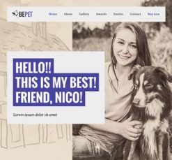 Mẫu giao diện website Thú cưng (Pet)