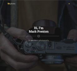 Mẫu giao diện website photo