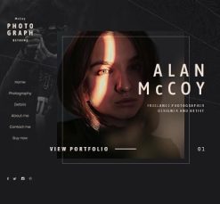 Mẫu giao diện website Ảnh (Photo 2)