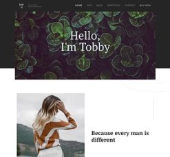 Mẫu giao diện website photography