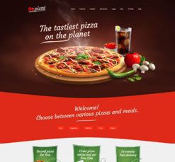 Mẫu giao diện website Pizza (Pizza)