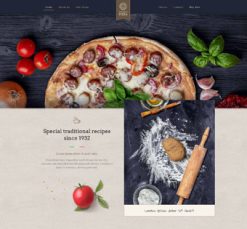Mẫu giao diện website pizza 2