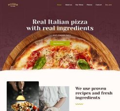 Mẫu giao diện website Pizza (Pizza 3)