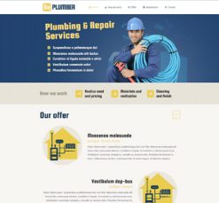 Mẫu giao diện website plumber