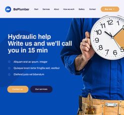 Mẫu giao diện website Thợ sửa ống nước (Plumber 2)