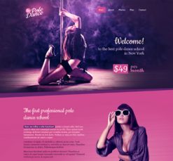 Mẫu giao diện website pole